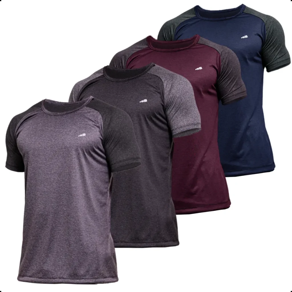 Kit 4 Camisetas Masculina Dry Fit Premium Camisa Academia
