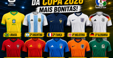 Top 10 Camisas das Seleções da Copa 2026